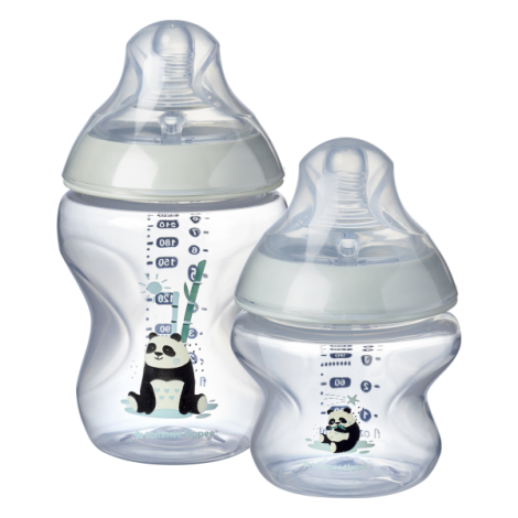Kit biberoane nou-nascut Tommee Tippee Closer to Nature, 0 luni +, Ursuleti Panda - poza 2