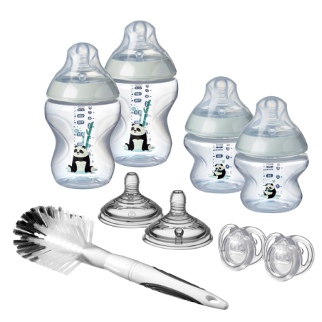 Kit biberoane nou-nascut Tommee Tippee Closer to Nature, 0 luni +, Ursuleti Panda - poza 3