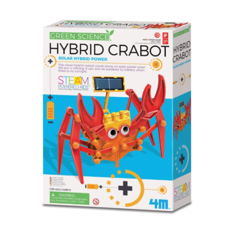 Kit constructie Crab robot hibrid, Stiinta Verde - Green Science - poza 1