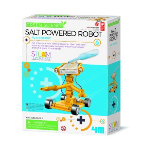 Kit constructie Robot alimentat cu sare, Stiinta Verde - Green Science - poza 1