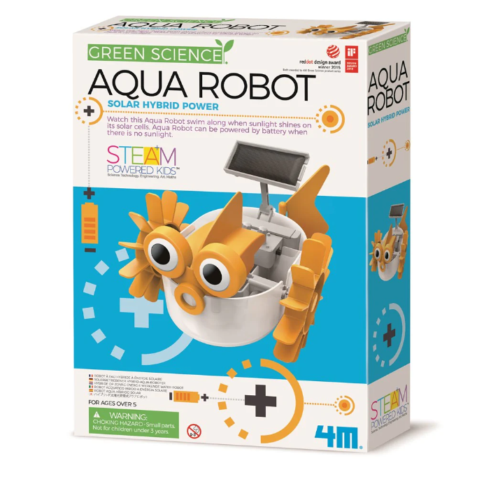 Kit constructie robot ecologic acvatic, Stiinta Verde - Green Science