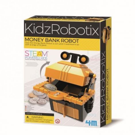Kit constructie robot - Money Bank Robot, Kidz Robotix - poza 1
