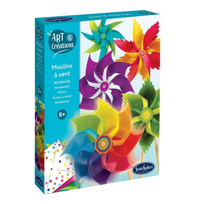 Kit creativ - 6 Moristi de vant bicolore - Sentosphere