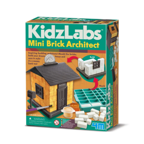 Kit creativ , Construieste cu mini caramizi KidzLabs - poza 1