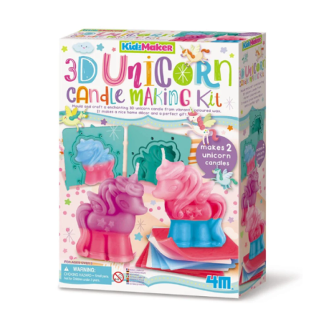 Kit creativ , Creeaza lumanari 3D cu unicorn KidzMaker