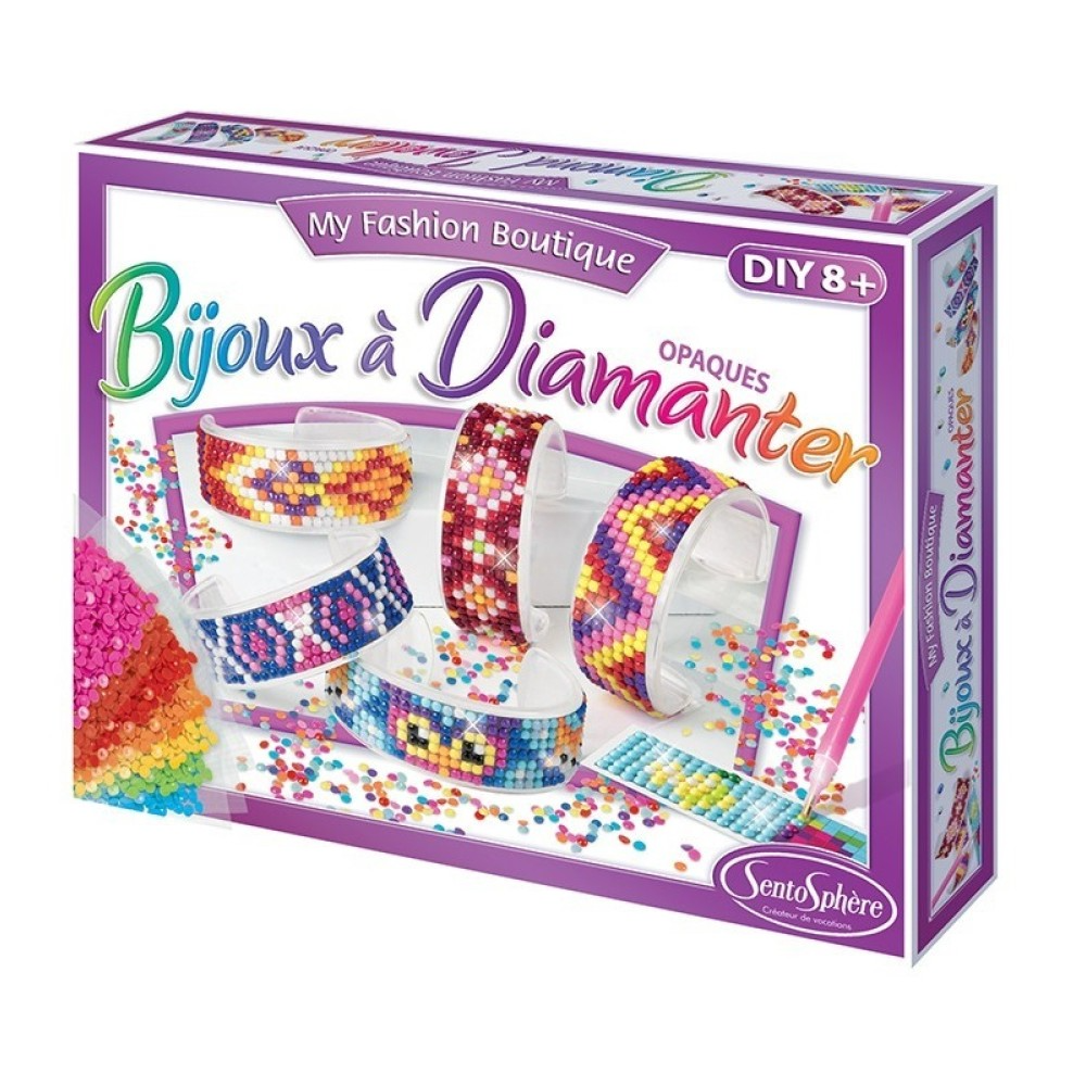Kit creativ cu diamante strasuri - 6 bratari
