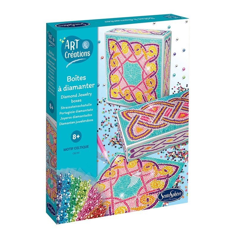 Kit creativ cutii cu diamante strasuri - Motive Celtice - Sentosphere