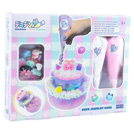 Kit creativ Decoden , Caseta de bijuterii de decorat cu pasta colorata - poza 1