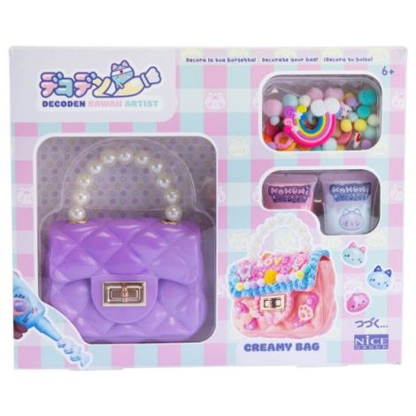 Kit creativ Decoden - Geanta - decoreaza cu pasta colorata kawaii - poza 1