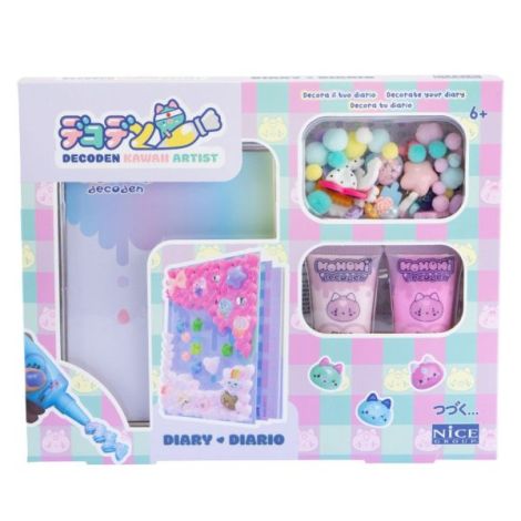 Kit creativ Decoden , Jurnal kawaii de decorat cu pasta colorata - poza 1
