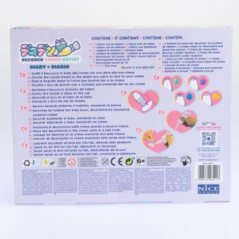 Kit creativ Decoden , Jurnal kawaii de decorat cu pasta colorata - poza 2