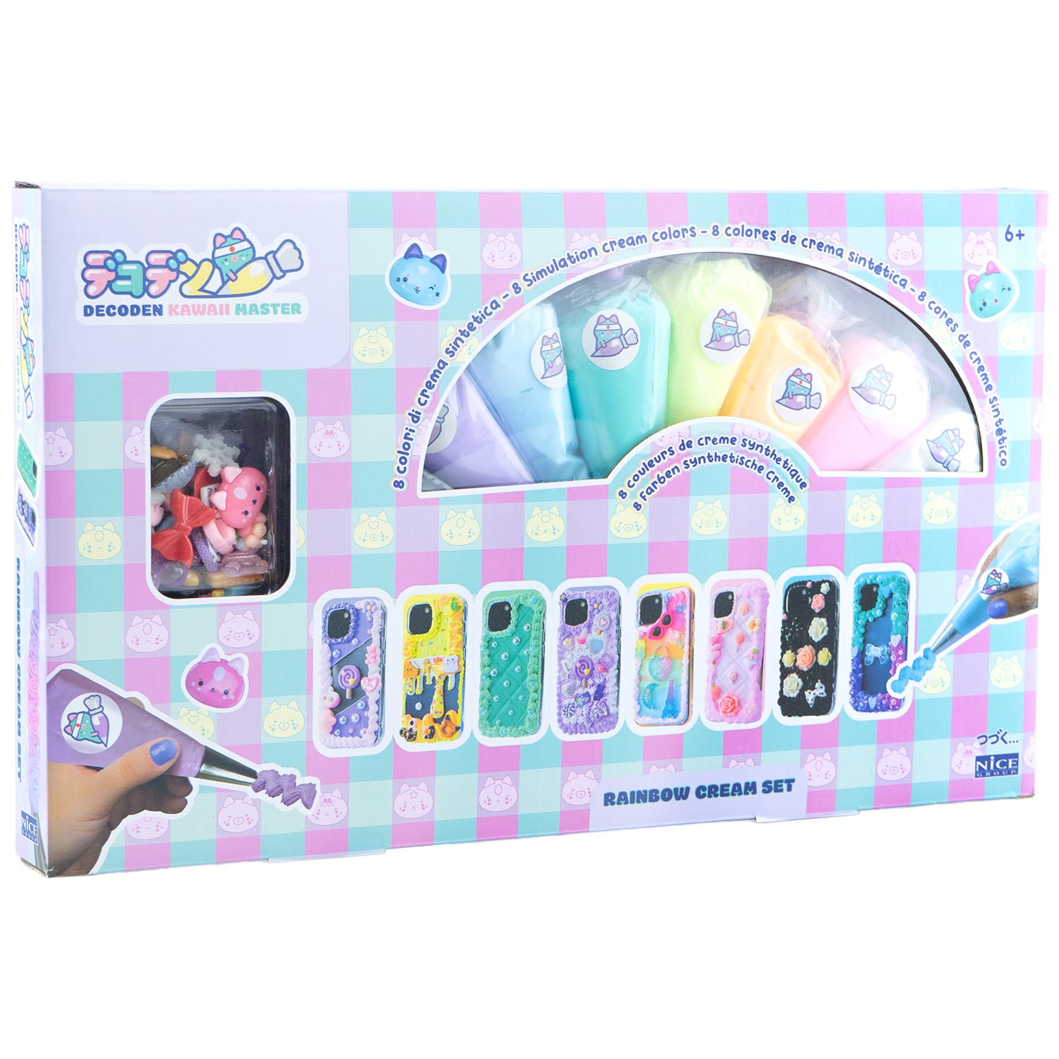 Kit creativ Decoden - Pasta colorata si accesorii pentru decorare, Rainbow
