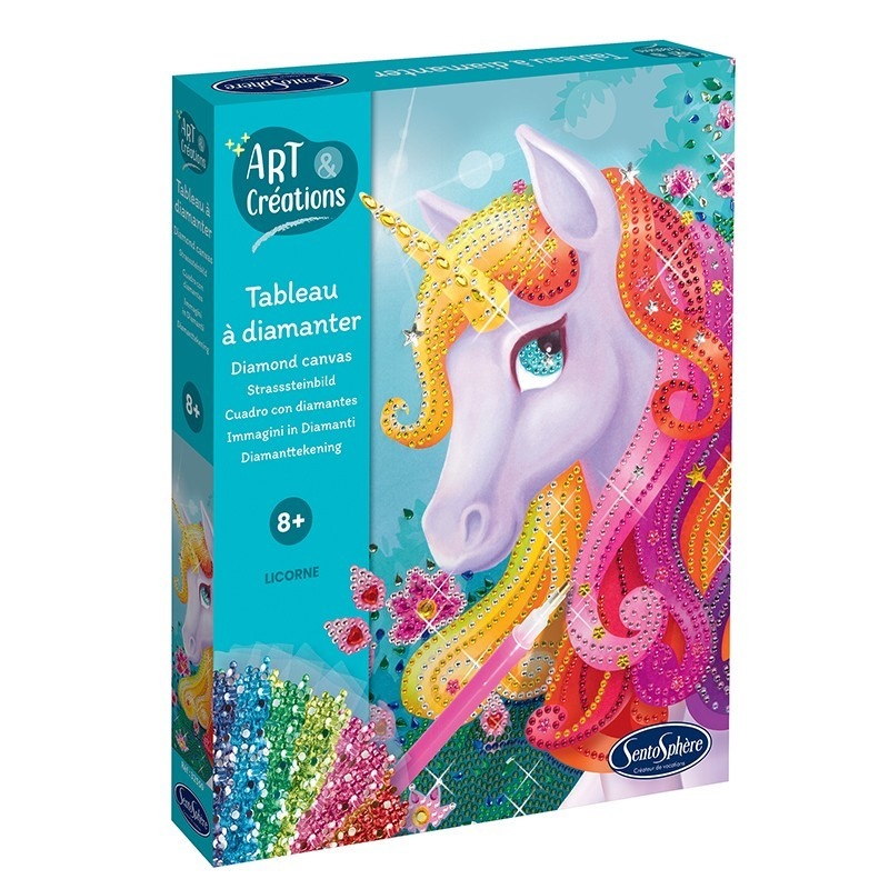 Kit Creativ diamante strasuri - Canvas Unicorn - Sentosphere