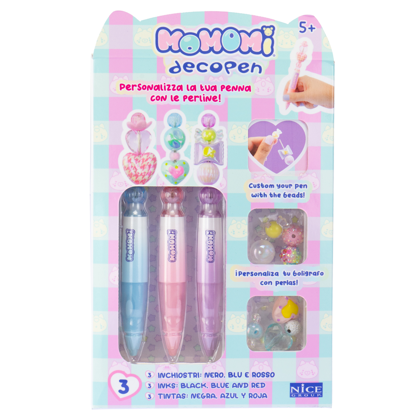 Kit creativ Momomi pentru personalizarea pixurilor in stil kawaii