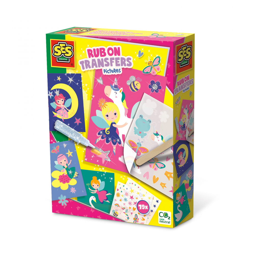 Kit creativ pentru copii cu accesorii incluse - Felicitari prin transfer metalic