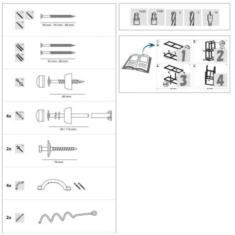 Kit cu accesorii si suruburi pentru spatiu de joaca Cascade - BlueRabbit 2.0 - poza 2