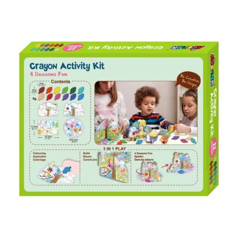 Kit de activitati cu creioane colorate - Distractie in 4 anotimpuri - poza 2