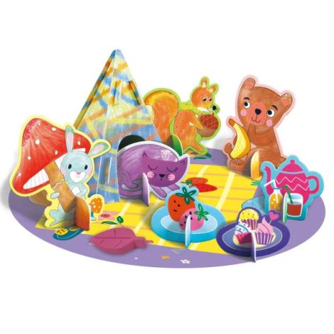 Kit de activitati cu creioane colorate - La picnic - poza 2