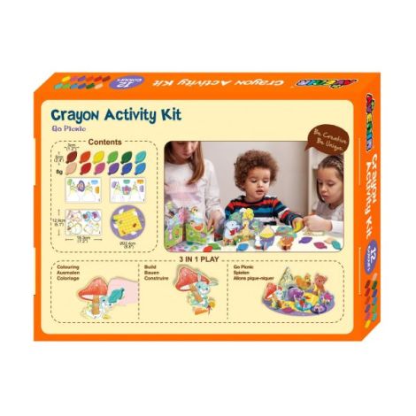 Kit de activitati cu creioane colorate - La picnic - poza 3