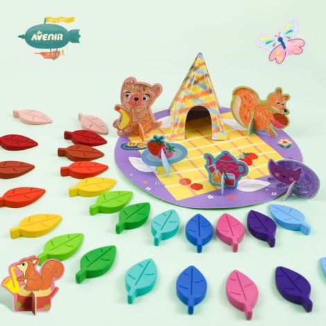 Kit de activitati cu creioane colorate - La picnic - poza 4