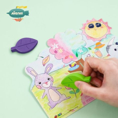 Kit de activitati cu creioane colorate - La picnic - poza 5