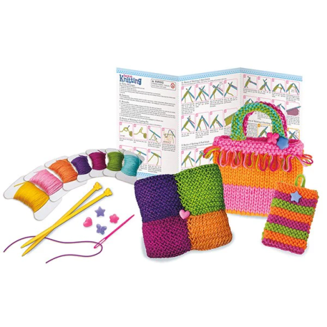 Kit de tricotat pentru copii, usor de facut - poza 2