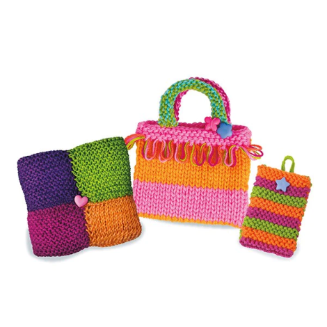 Kit de tricotat pentru copii, usor de facut - poza 3