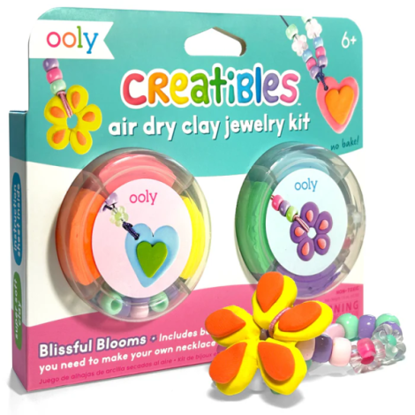 Kit DIY bijuterii Creatibles Flori Fermecate- plastilina cu uscare la aer - set de 6 culori si accesorii - poza 2