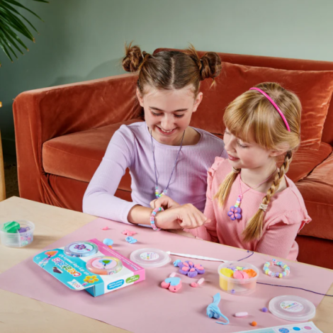 Kit DIY bijuterii Creatibles Flori Fermecate- plastilina cu uscare la aer - set de 6 culori si accesorii - poza 4