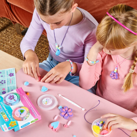 Kit DIY bijuterii Creatibles Flori Fermecate- plastilina cu uscare la aer - set de 6 culori si accesorii - poza 5
