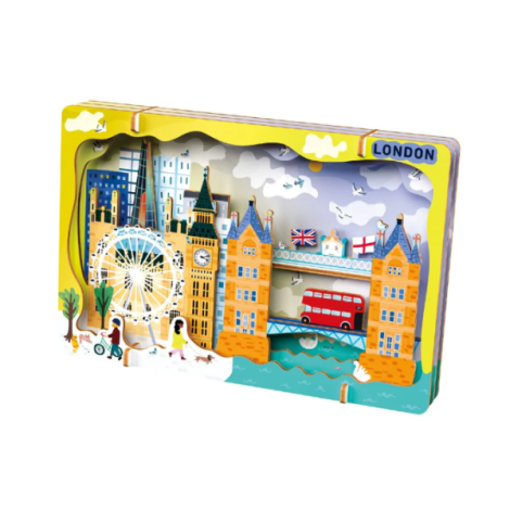 Kit DIY - Creaza Peisaj Urban 3D din lemn - Londra - poza 3