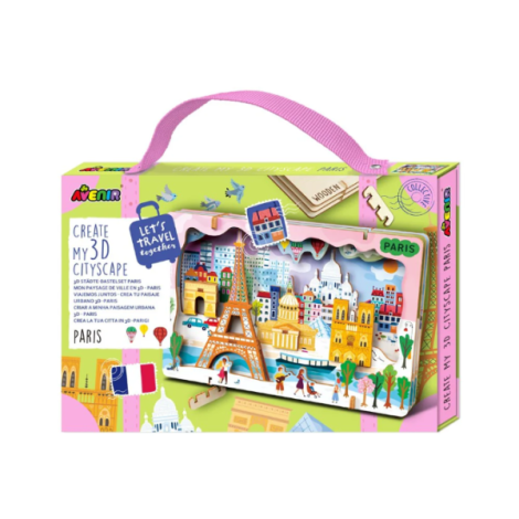 Kit DIY - Creaza Peisaj Urban 3D din lemn - Paris - poza 1