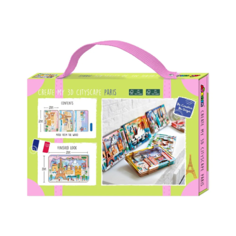 Kit DIY - Creaza Peisaj Urban 3D din lemn - Paris - poza 2