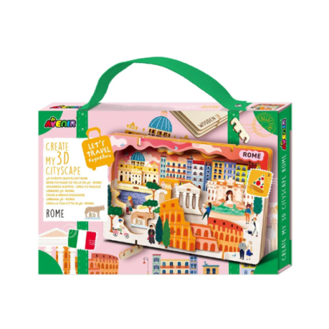 Kit DIY - Creaza Peisaj Urban 3D din lemn - Roma - poza 1