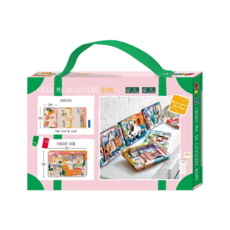 Kit DIY - Creaza Peisaj Urban 3D din lemn - Roma - poza 2