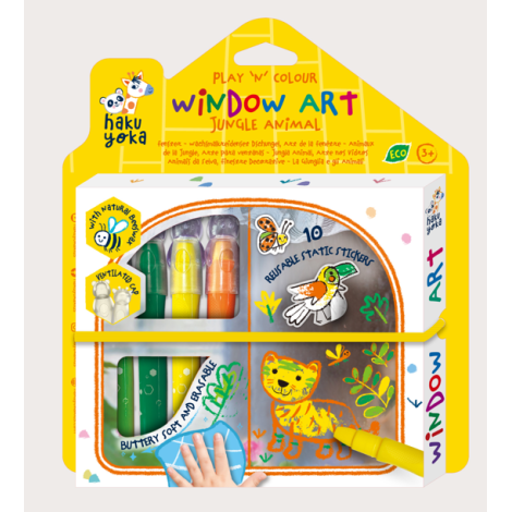 Kit DIY decorare fereasta - Animale din Jungla - poza 1