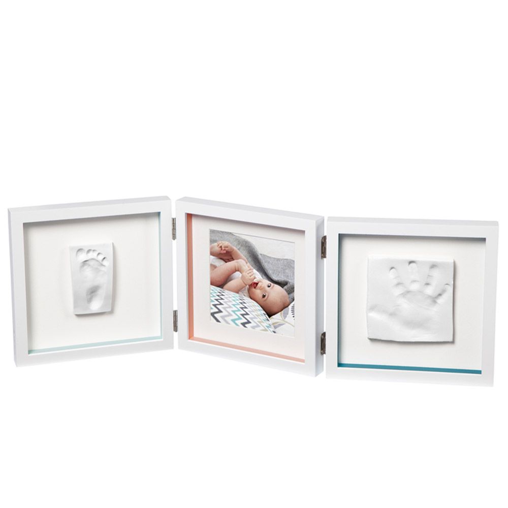 Kit mulaj cu rama foto Baby Art My Baby Style Timeless white - poza 1