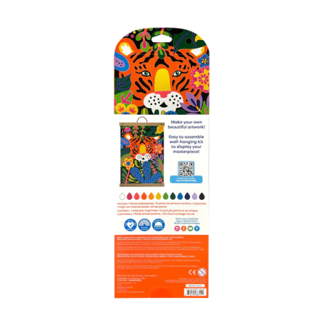 Kit panza canvas - Picteaza pe numere - Tiger Eyes - poza 2