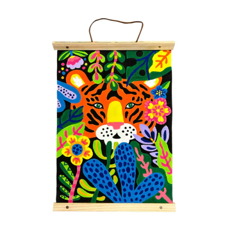 Kit panza canvas - Picteaza pe numere - Tiger Eyes - poza 3