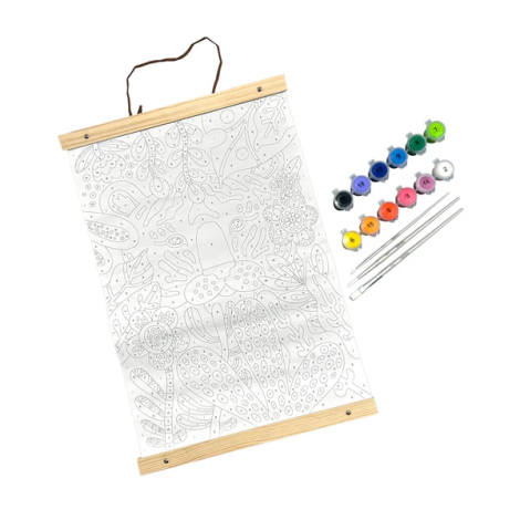 Kit panza canvas - Picteaza pe numere - Tiger Eyes - poza 4