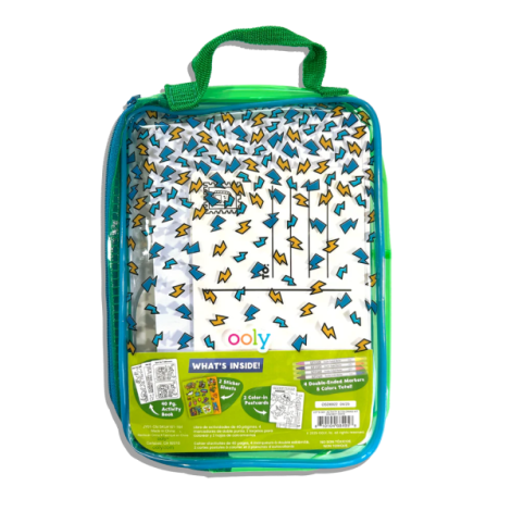 Kit portabil de activitati si colorat - Dinozauri Roboti - Let s Go! Robo Dinos - poza 3