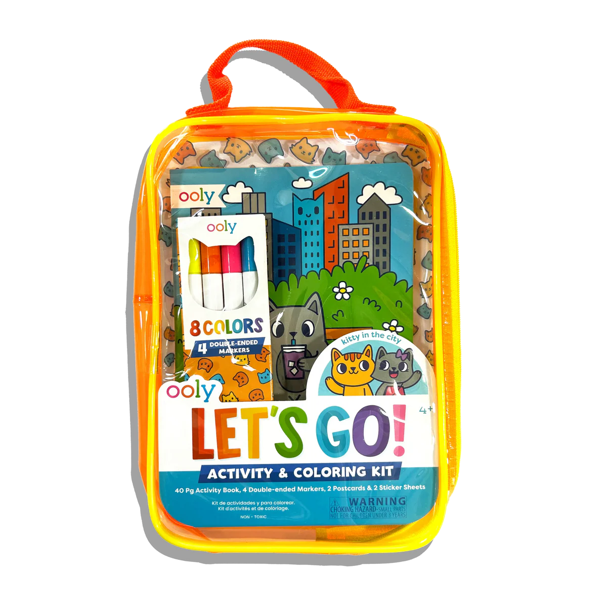 Kit portabil de activitati si colorat - Pisicuta - Let s Go! Kitty in the City