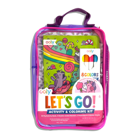 Kit portabil de activitati si colorat - Unicorni - Let s Go! Unicorn Candy Town - poza 1