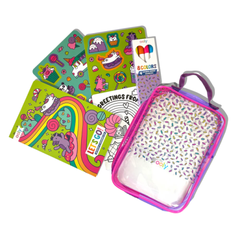 Kit portabil de activitati si colorat - Unicorni - Let s Go! Unicorn Candy Town - poza 5