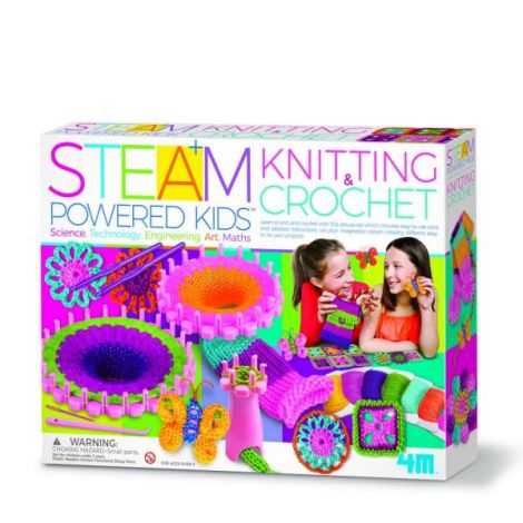 Kit stiintific - Tricotat si Crosetat, STEAM Kids - poza 1
