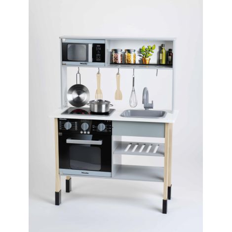 Klein bucatarie de jucarie miele,lemn (mdf), alb, midi