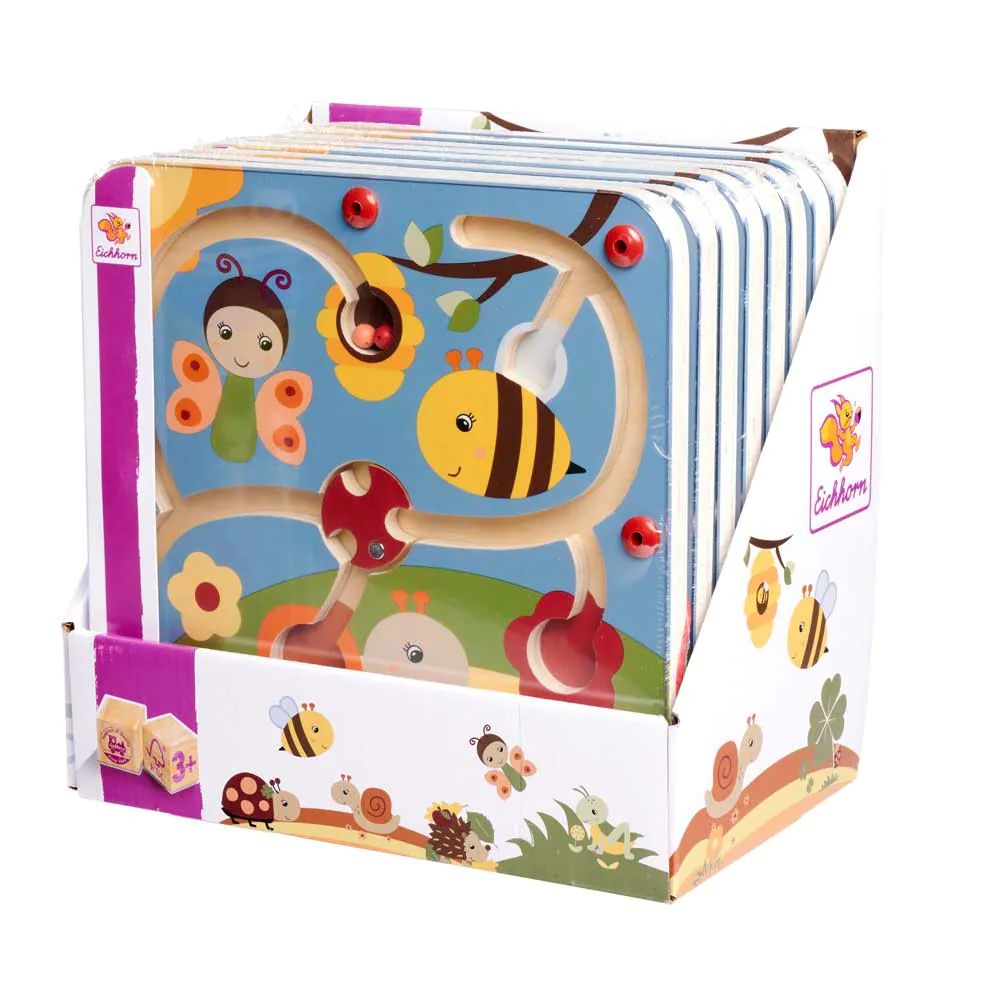 Labirint din lemn cu bile magnetice Eichhorn Magnetic Maze - poza 2