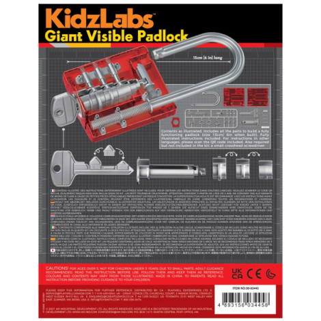 Lacat gigant translucid KidzLabs - poza 4