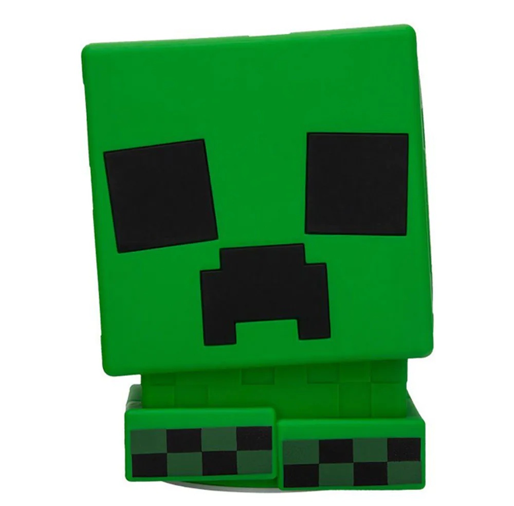 Lampa de veghe ajustabila USB Squishy Glo Creeper Minecraft Paladone 15 cm - poza 1