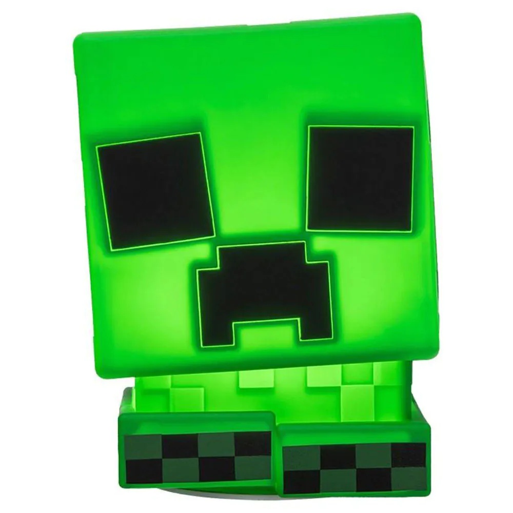 Lampa de veghe ajustabila USB Squishy Glo Creeper Minecraft Paladone 15 cm - poza 2